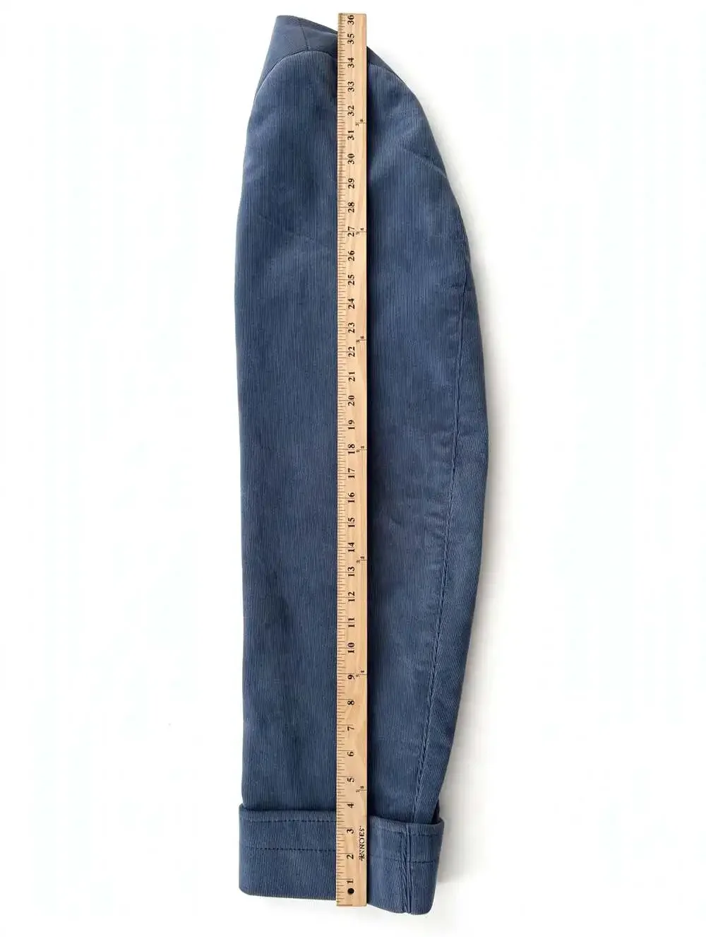 English Laundry Blazer M 42R Blue Corduroy Elbow Patches Quilted Vest Front